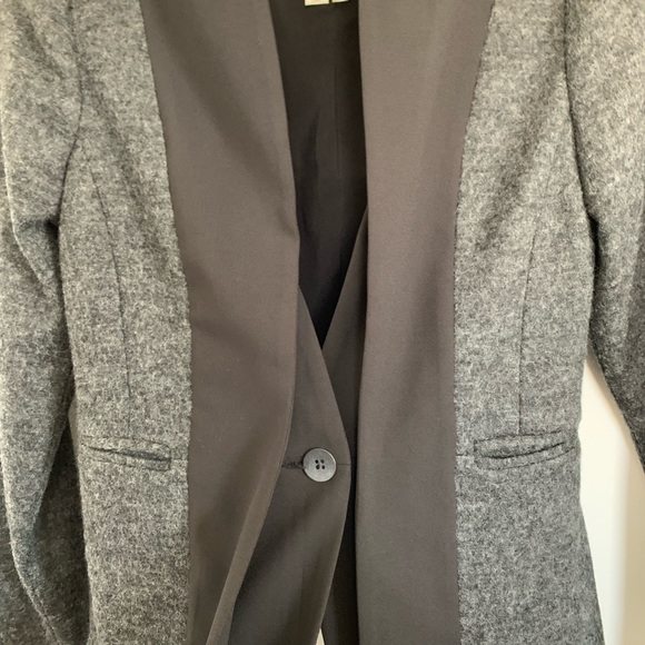 Elevenses Anthropologie Wool Blend Blazer Jacket 0 - Picture 3 of 8